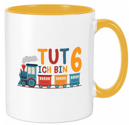 6. Geburtstag | 6 Jahre Eisenbahn Zug junge lustiger Spruch Geschenk Tasse