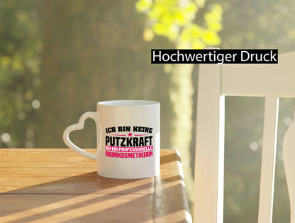 Raumkosmetikerin | Putzkraft Tasse Beruf Reinigung lustiger Spruch Geschenk