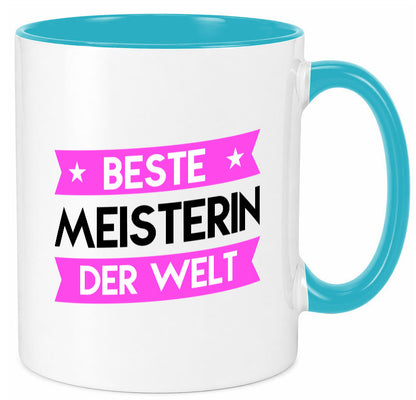 Beste Meisterin | Meisterbrief Geschenk Humor Geschenkidee lustiger Spruch Tasse