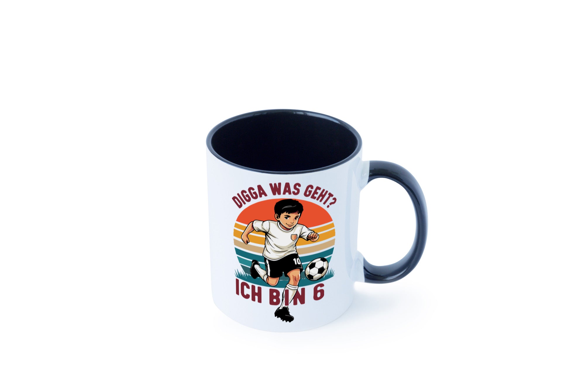 6 Geburtstag | Jahre Digga was geht ab Fußball lustiger Spruch Geschenk