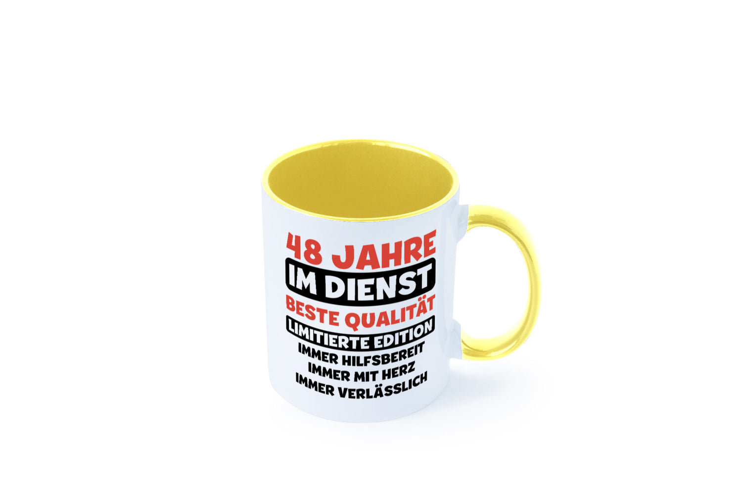 48 Jahre im Dienst | Jubiläum Arbeit v3 Humor Kollegen Büro Geschenkidee Tasse