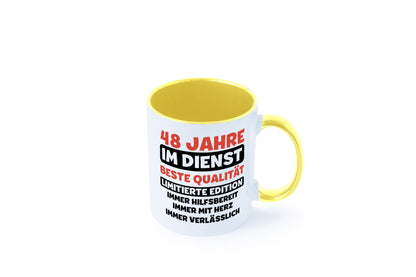 48 Jahre im Dienst | Jubiläum Arbeit v3 Humor Kollegen Büro Geschenkidee Tasse