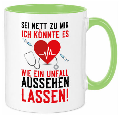 Sei nett zu mir | Krankenschwester Arzt Klinik Spritze v2 lustig Humor