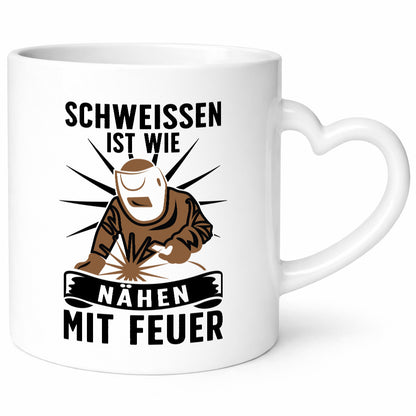 Schweissen, nähen mit Feuer | Schweisser lustig Humor Geschenkidee Geschenk