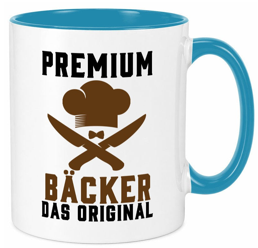 Premium Bäcker das Orginal Humor Geschenkidee Tasse