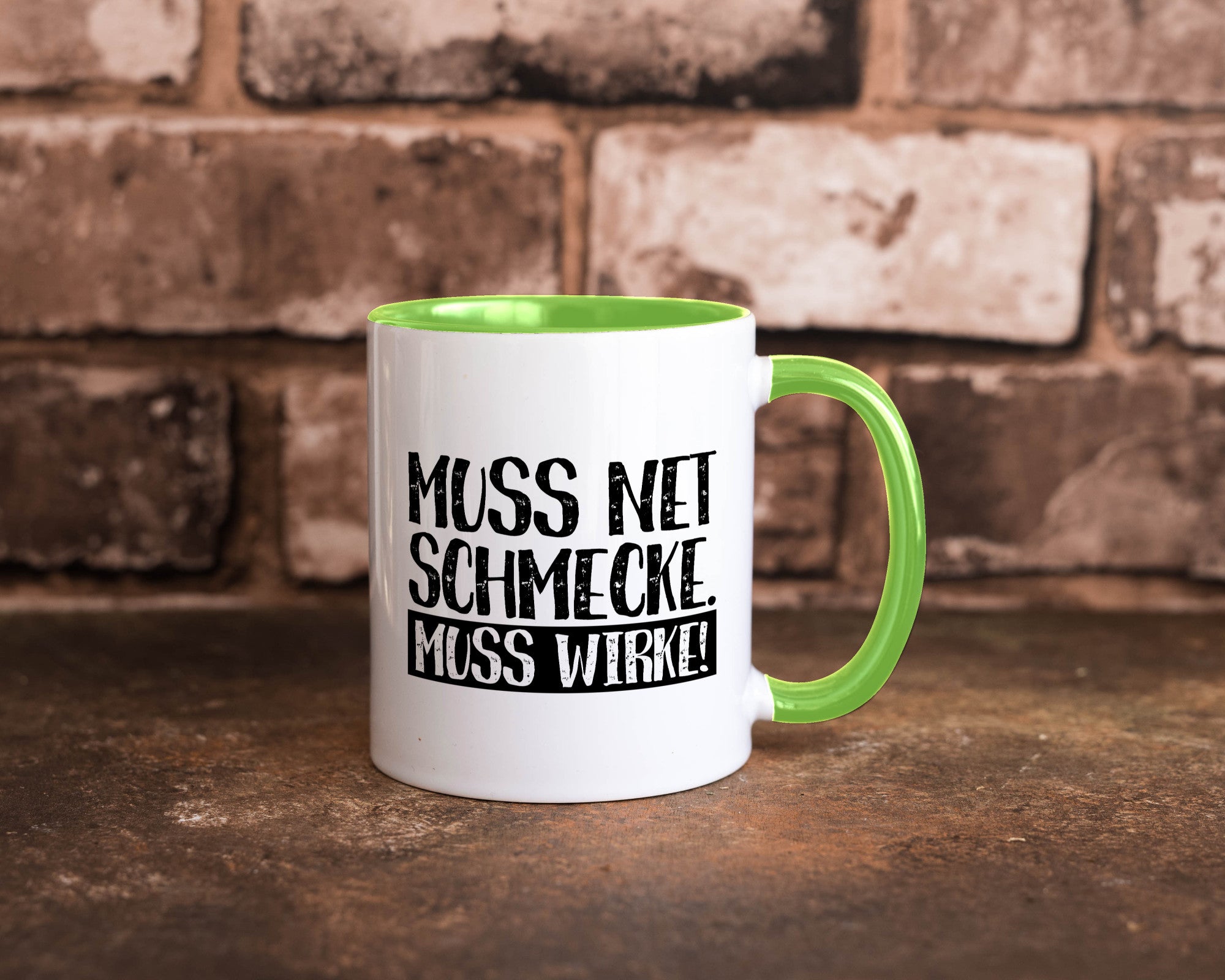 Muss net schmecken, wirken! | Medizin lustig Humor Geschenkidee Geschenk Tasse