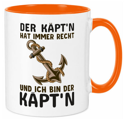 Der Kapitän | Käpt?n Tasse Schifffahrer Boot lustig Humor Geschenkidee Geschenk