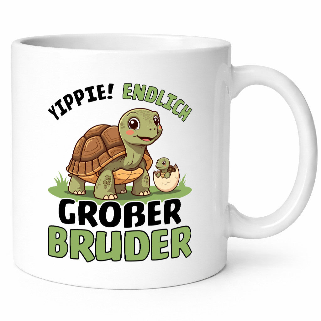 Yippie endlich großer Bruder | Schildkröte Geschwister lustiger Spruch Geschenk