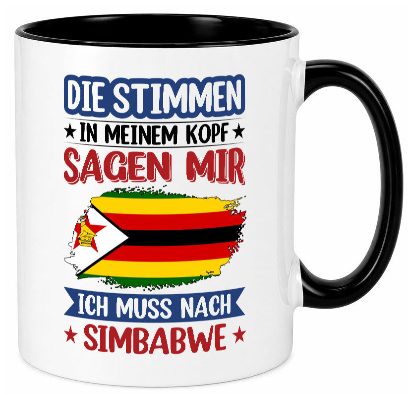 Simbabwe | Urlaub Stimmen in meinem Kopf Traumland v2 Geschenk Humor