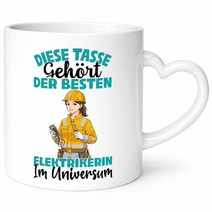Im Universum: Elektrikerin | Elektronikerin Elektrik Geschenk Humor