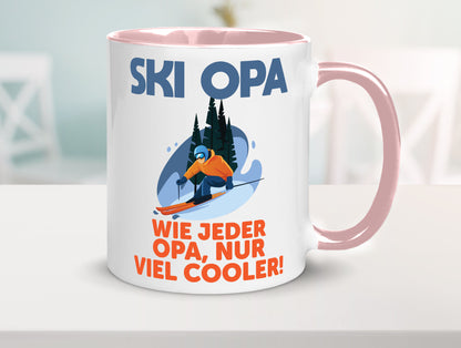 Ski Opa, normal, nur cooler | Skifahrer Bäume Schnee Geschenkidee Familie Humor