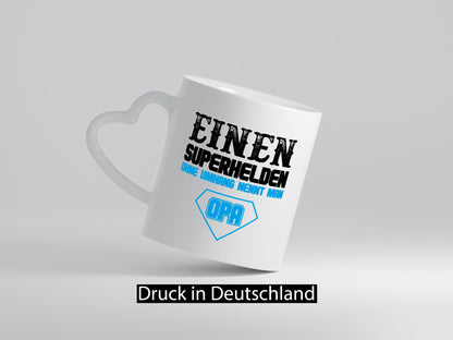 Superheld Opa Geschenk Familie Geschenkidee lustiger Spruch Tasse