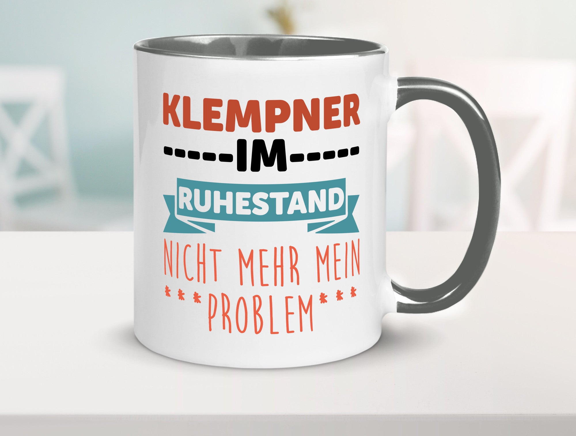 Klempner im ruhestand nicht mehr mein Problem Geschenkidee Jubiläum Humor Tasse