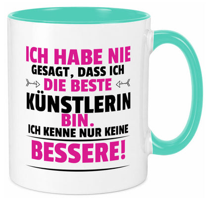 Die Beste Künstlerin| Spruch lustig | Kunst Geschenk Humor Geschenkidee