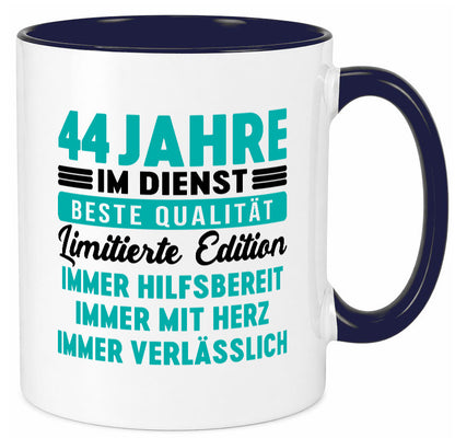 44 Jahre im Dienst | Jubiläum Arbeit v5 lustig Kollegen Büro Geschenk Tasse