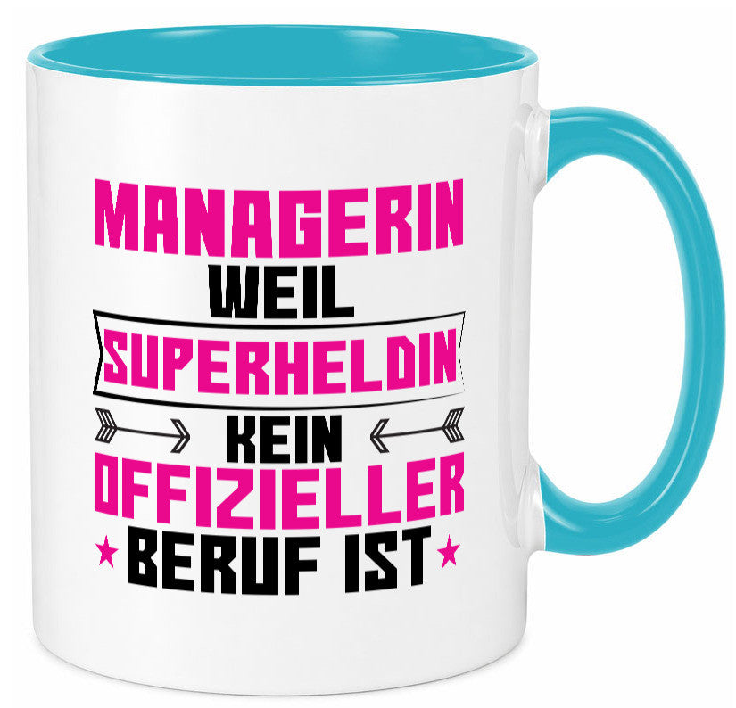 Superheldin Managerin | Management Humor Geschenkidee Tasse