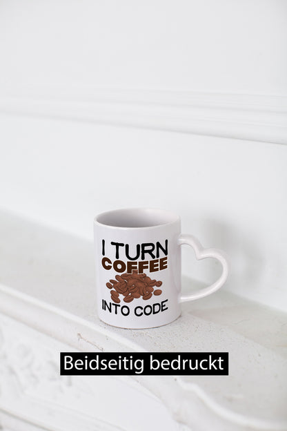 Coffee into Code | Informatiker Tasse Informatik Geschenkidee Humor