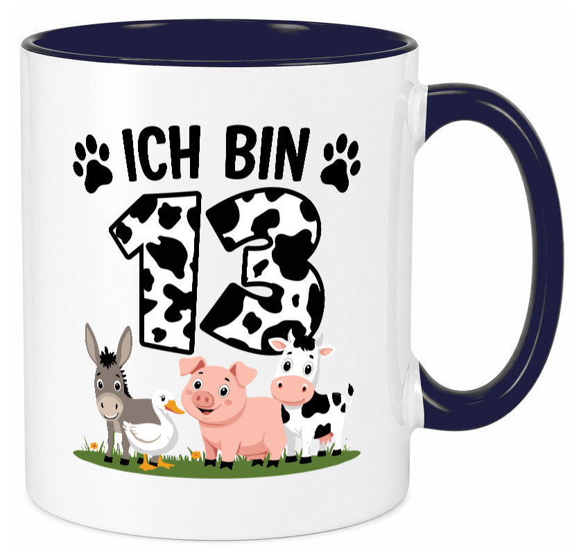 13 Geburtstag | Jahre Farmer Kind Humor Geschenkidee Tasse