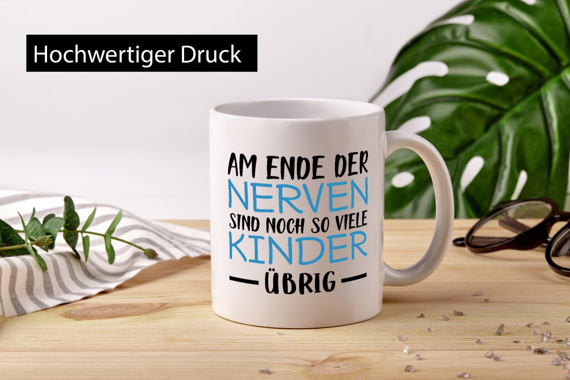 Am Ende der Nerven | Eltern Tasse lustiger Spruch Geschenkidee Humor