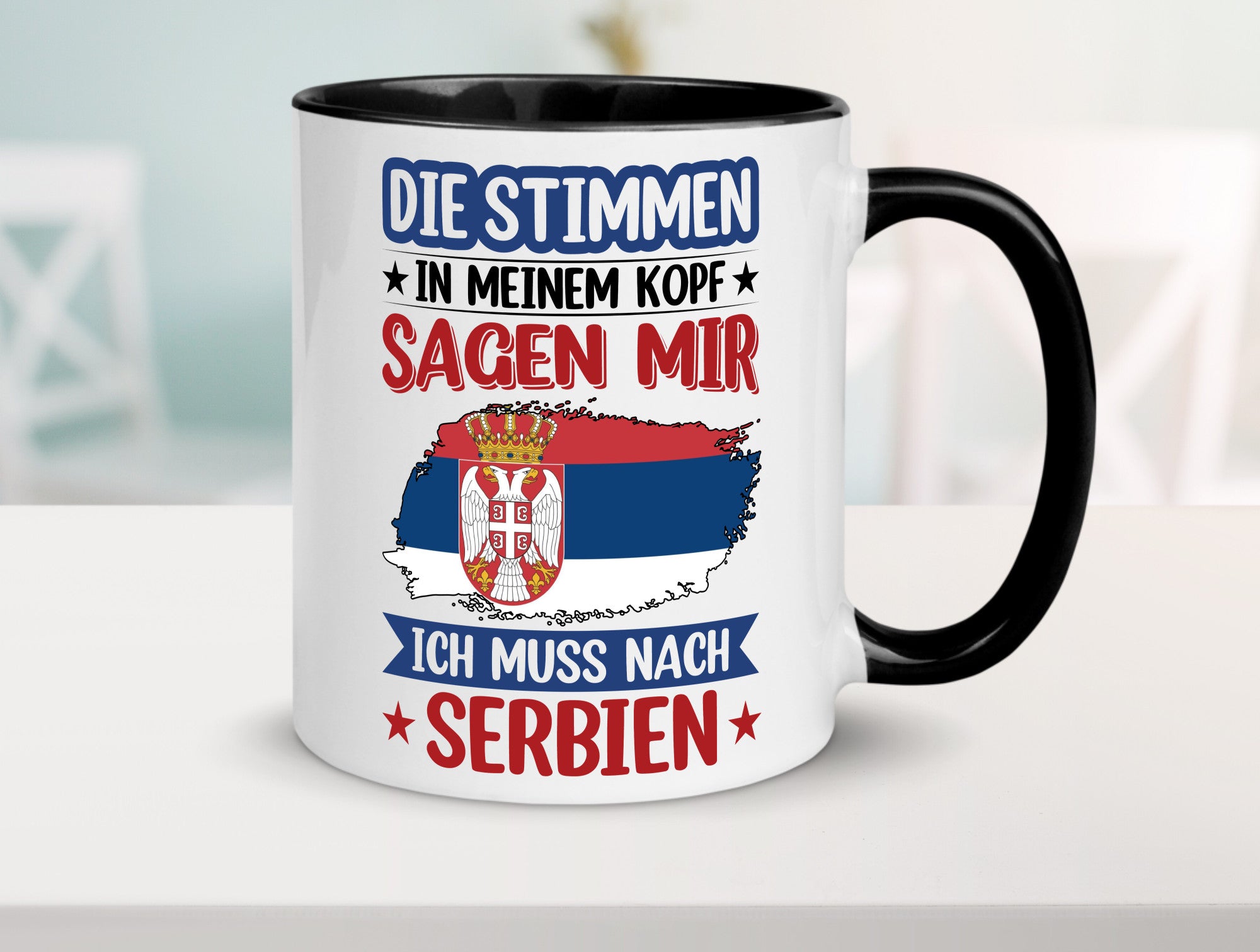 Serbien | Urlaub Stimmen in meinem Kopf Traumland v2 Geschenk Humor
