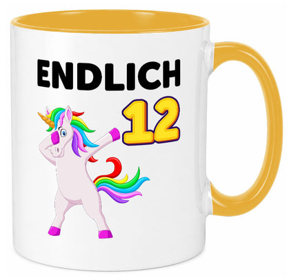 12. Geburtstag | endlich 12 Jahre Einhorn Mädchen lustig Geschenkidee Geschenk