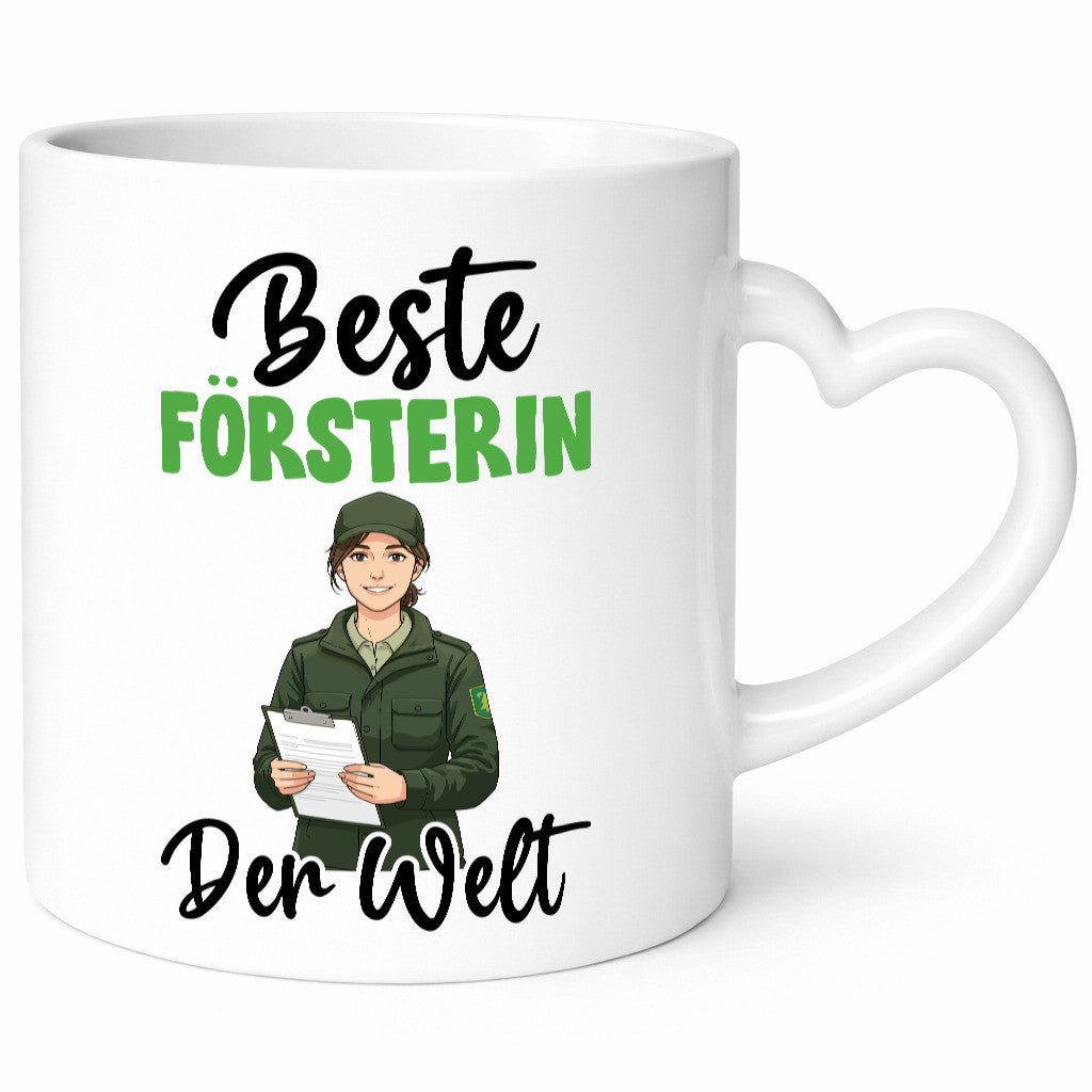 Beste Försterin | Forst Arbeit v2 lustiger Spruch Geschenk Kollegen Büro Tasse