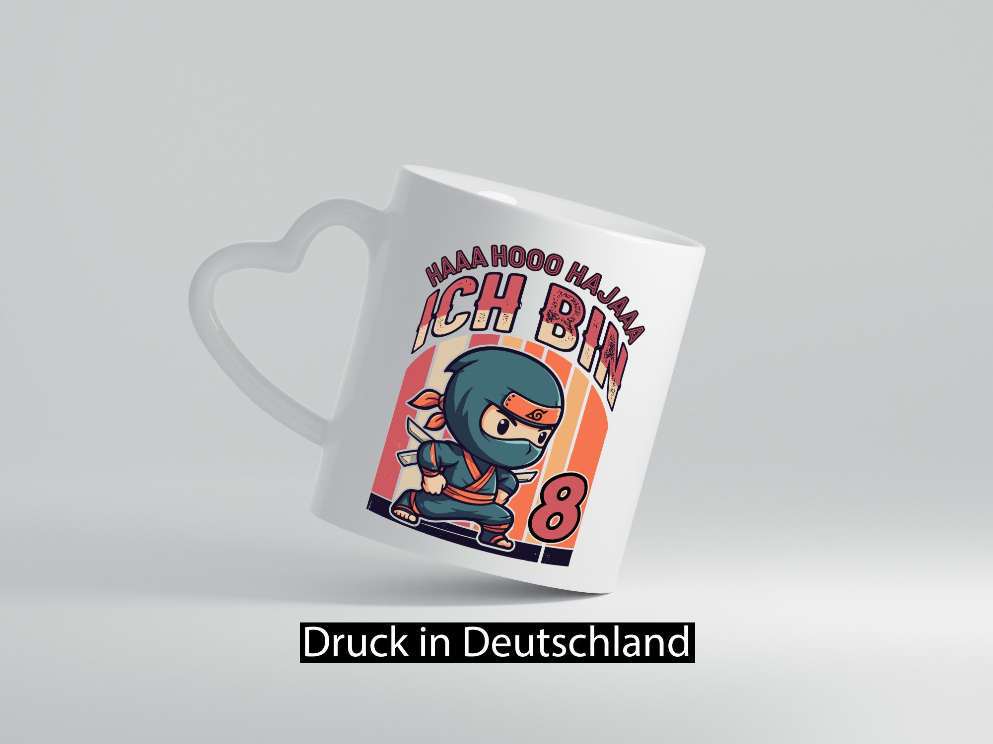 8. Geburtstag | Ninja Junge 8 Jahre lustiger Spruch Geschenk Geschenkidee Tasse