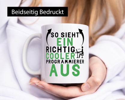 Richtig cooler Programmierer | Comic PC Computer Nerd Geschenk Humor