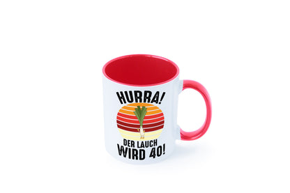 Hurra der lauch wird 40 | 40. Geburtstag Ehrentag Geschenk Geschenkidee