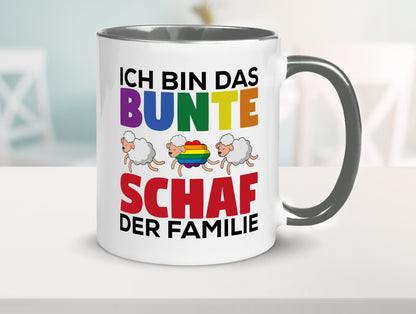 LGBTQ+ Tasse | Buntes Schaf Regenbogen Humor Geschenkidee