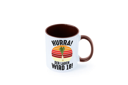 Hurra der lauch wird 18 | 18. Geburtstag Ehrentag lustiger Spruch Geschenk