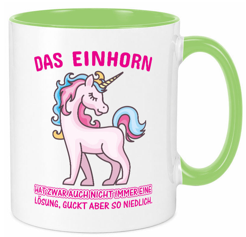 Niedliches Einhorn | lustige Tasse Frauen Mädchen lustiger Spruch Geschenk