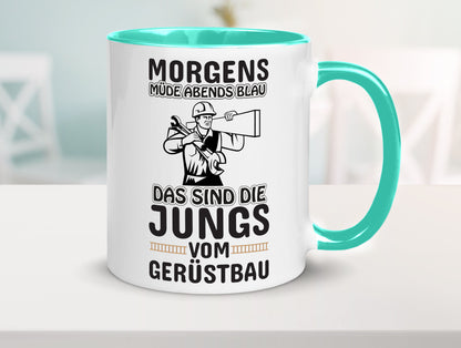 Jungs vom Gerüstbau | Gerüstbauer Tasse Baustelle Geschenk Humor Geschenkidee