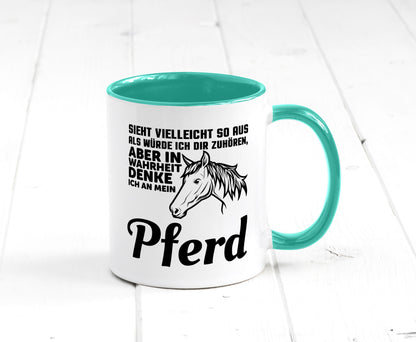 Pferde Spruch | Reiterin Tasse Pferdesport Reiten Humor Geschenkidee