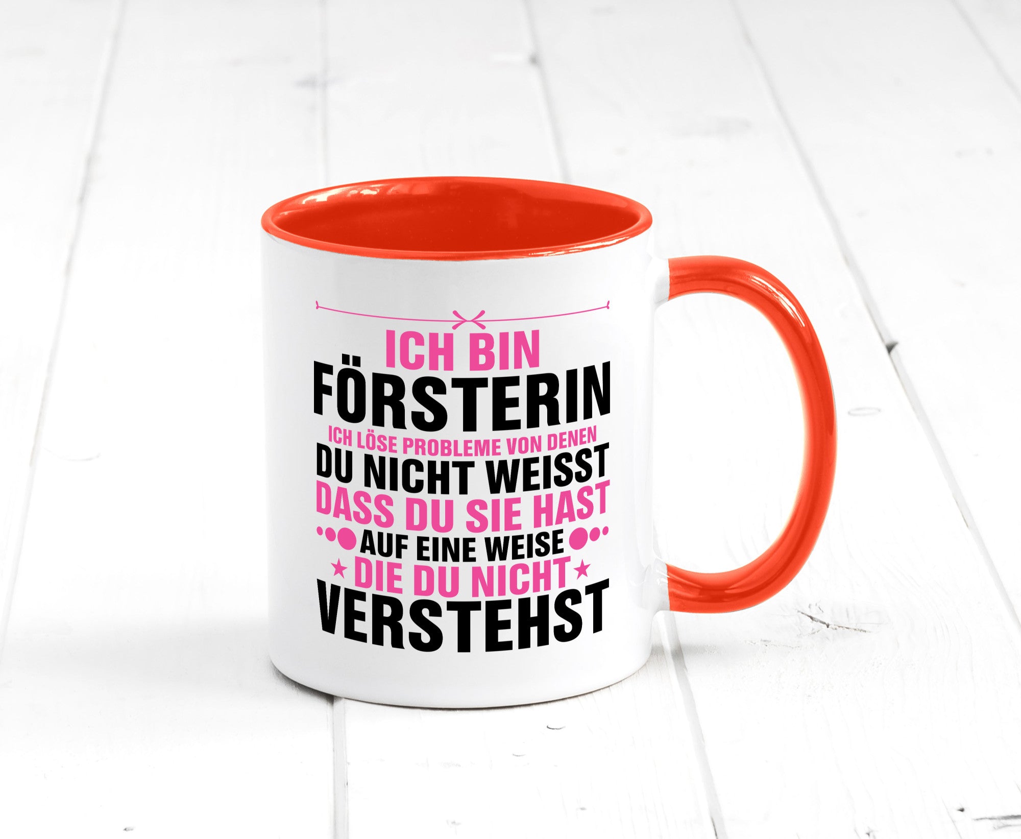 Löse Probleme: Försterin | Forst Arbeit lustiger Spruch Geschenk Kollegen Büro
