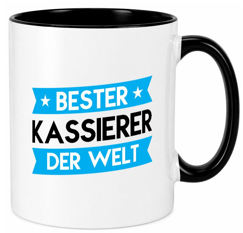 Bester Kassierer lustiger Spruch Geschenk Humor Geschenkidee Tasse