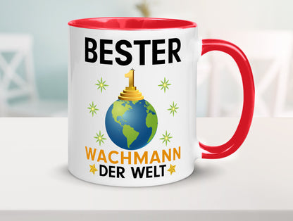 Welt Bester Wachmann | Wachpersonal Nachtwächter Humor Geschenkidee Tasse