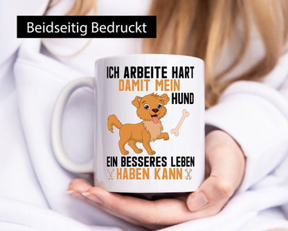 Ich Arbeite für meinen Hund | Schönes leben lustig Arbeit Kollegen Büro