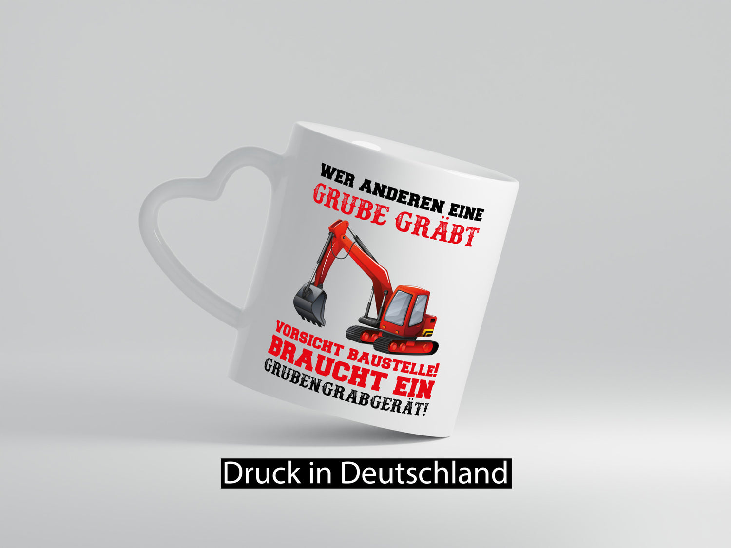 Bagger Tasse Humor Geschenkidee