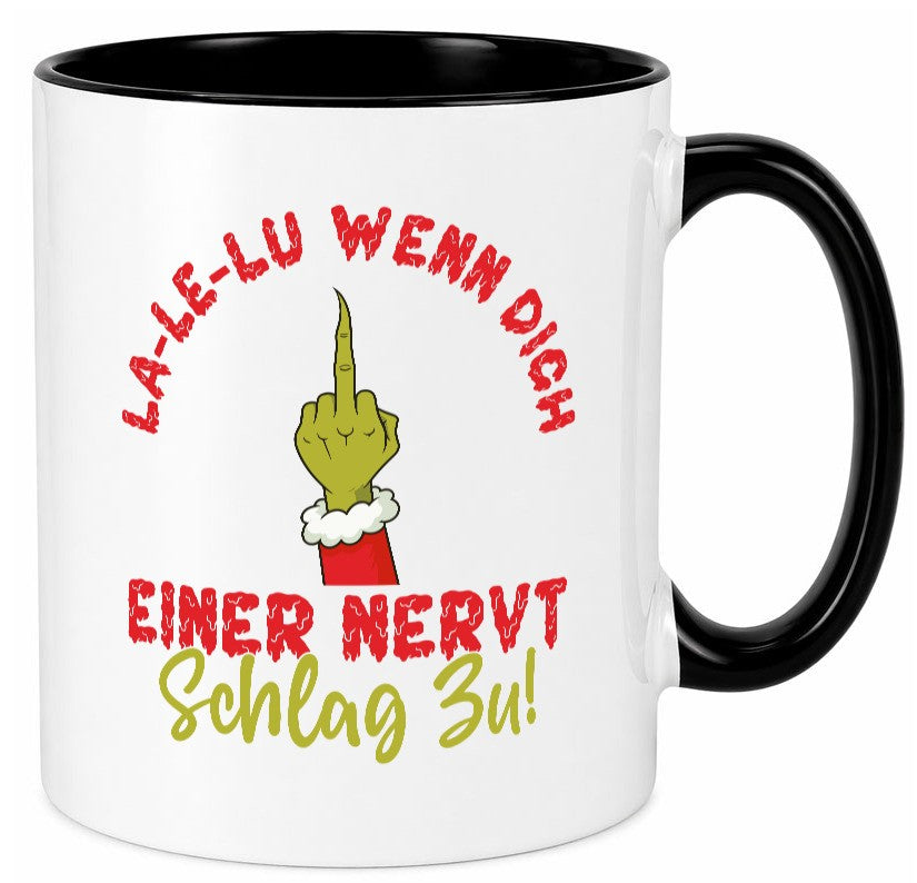 La Le Lu | Weihnachten Weihnachtsmuffel Lichter vl4 lustig Humor Geschenkidee Tasse