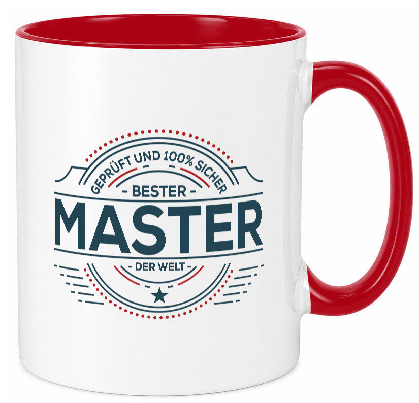 Geprüft und sicher: Master | Universität Student lustig Humor Geschenkidee