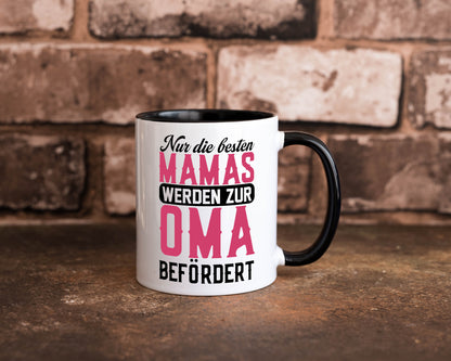 Beste Mama wird zur Oma befördert | Großmutter lustiger Spruch Geschenk Familie