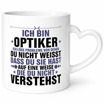 Löse Probleme: Optiker | Augenoptiker v2 Humor Geschenkidee Tasse