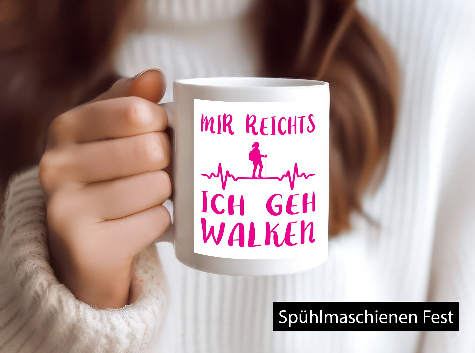 Ich geh walken | Mensch Herzschlag Geschenk Humor Geschenkidee lustiger Spruch