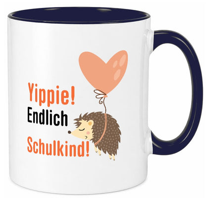 Schulkind | Einschulung 1. Klasse Grundschule v2 Geschenk Humor Geschenkidee Tasse
