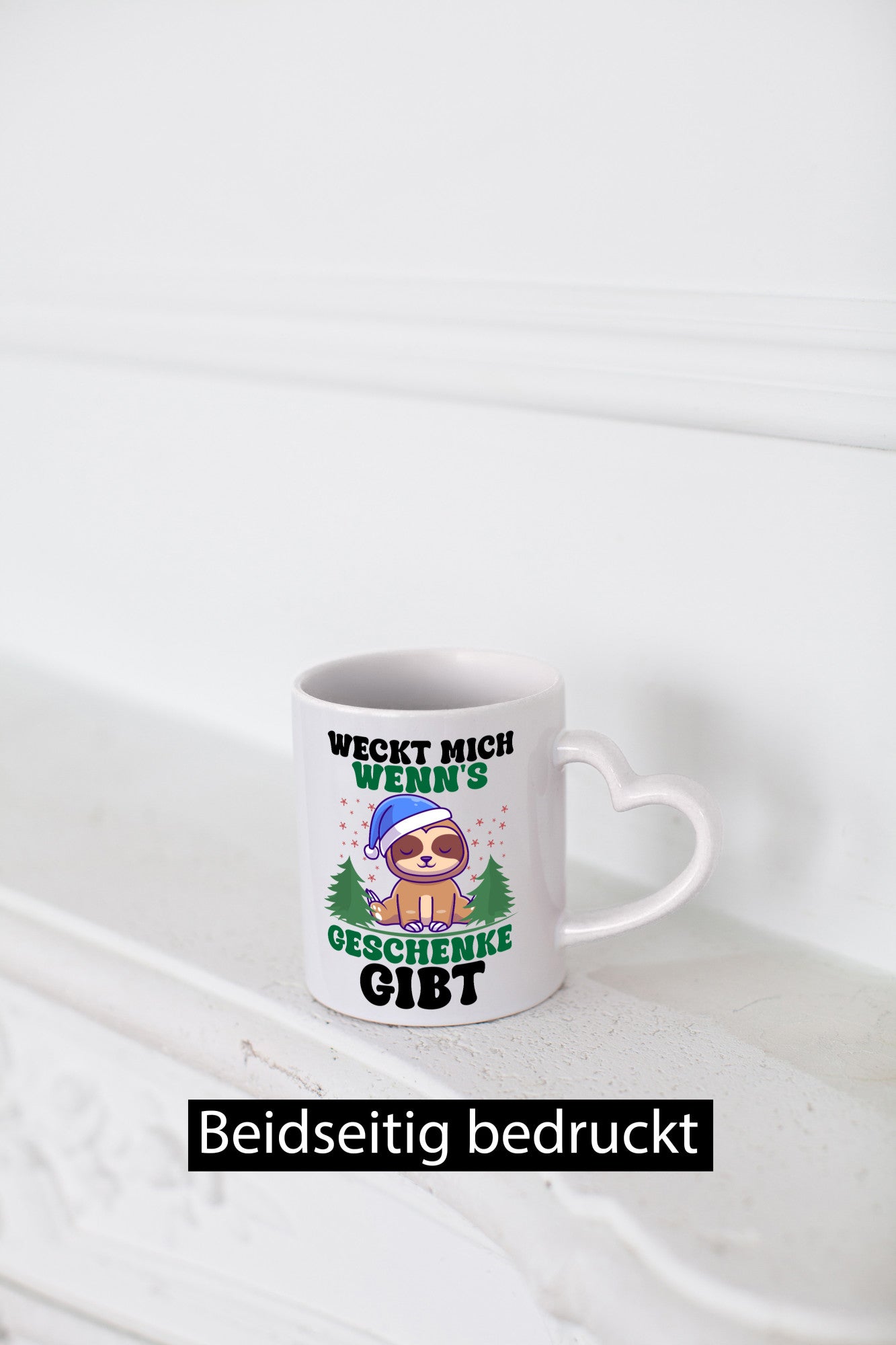Weck mich auf wenn´s Geschenke gibt | Weihnachten Faultier lustiger Spruch