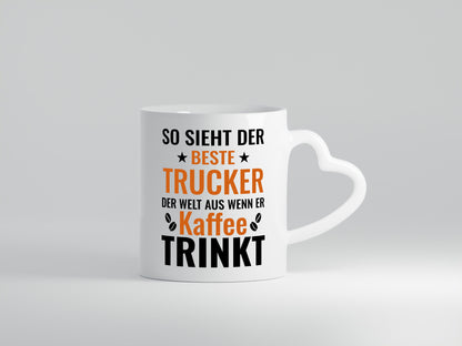 Kaffee trinkt: Trucker | LKW Fahrer Beruf Geschenk Arbeit Kollegen Büro