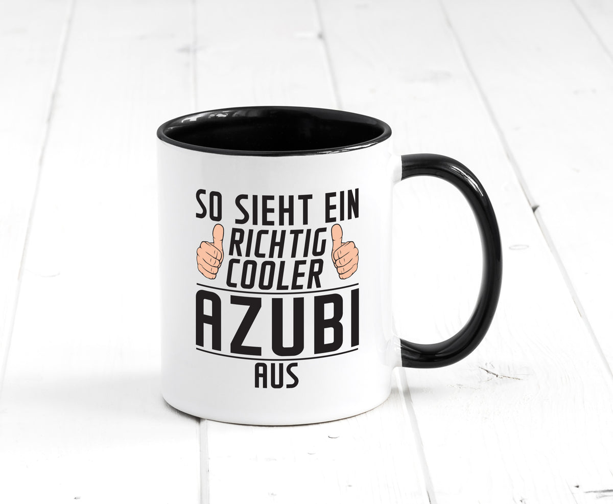 Richtig Cooler Azubi | Ausbildung Lehre Lehrling Geschenk Humor Geschenkidee Tasse