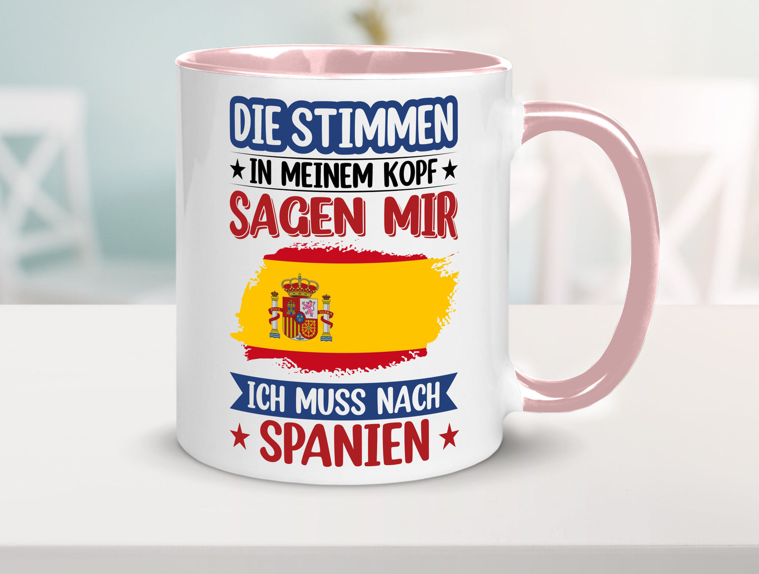 Spanien | Urlaub Stimmen in meinem Kopf Traumland v2 lustiger Spruch Geschenk