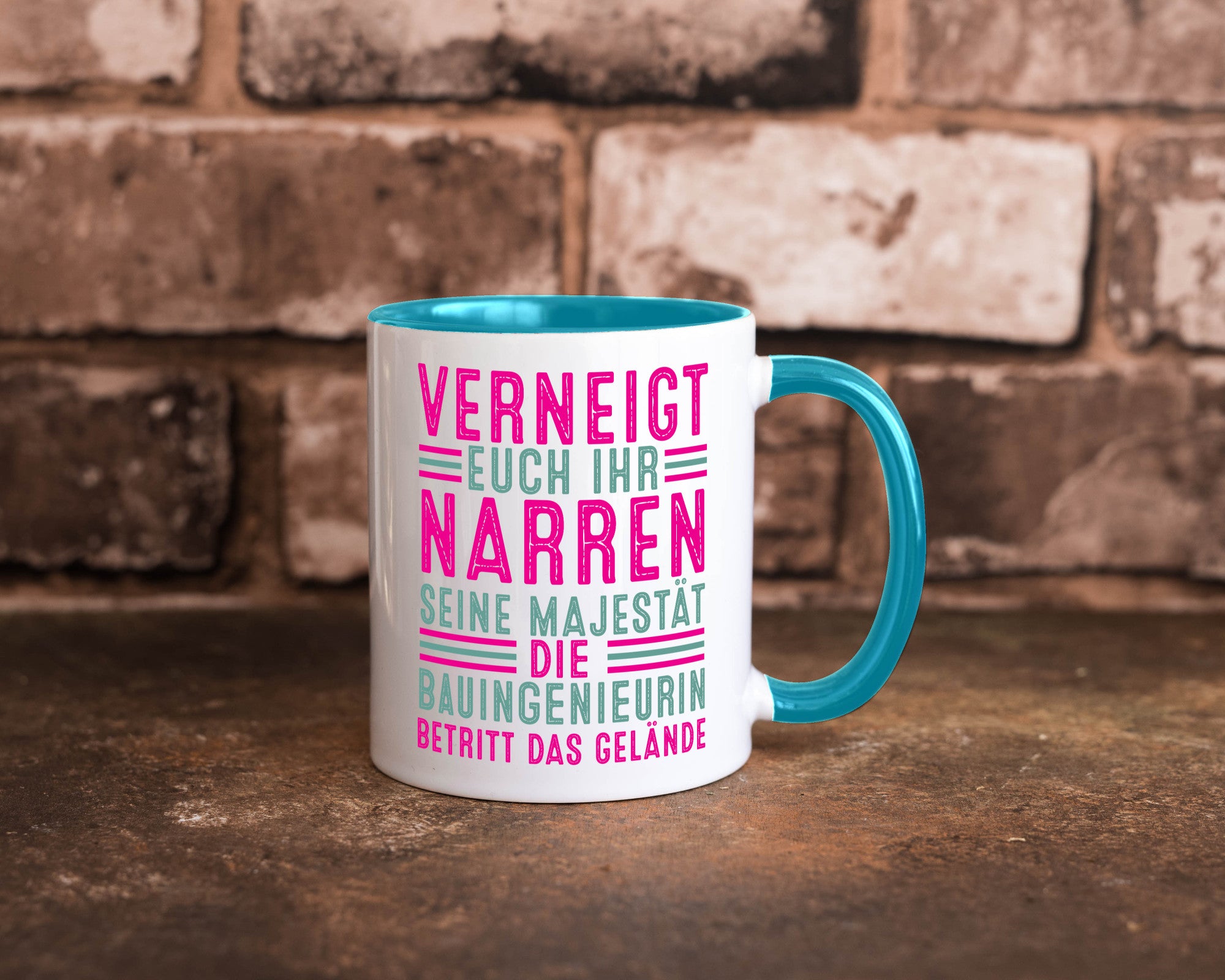 Verneigt euch: Bauingenieurin | Ingenieurin Geschenkidee Humor Tasse